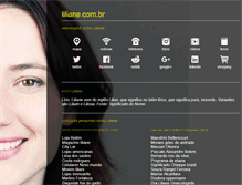 Tablet Screenshot of liliane.com.br